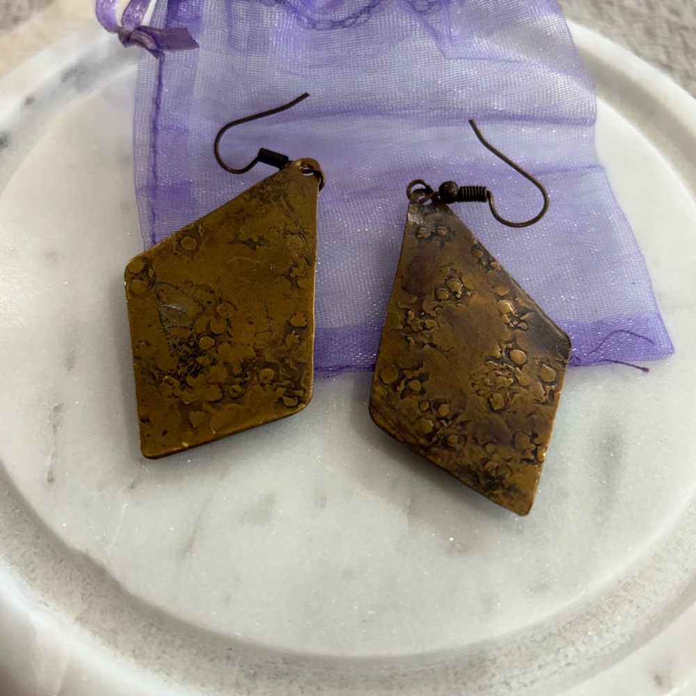 Artisan bronze colored Earrings